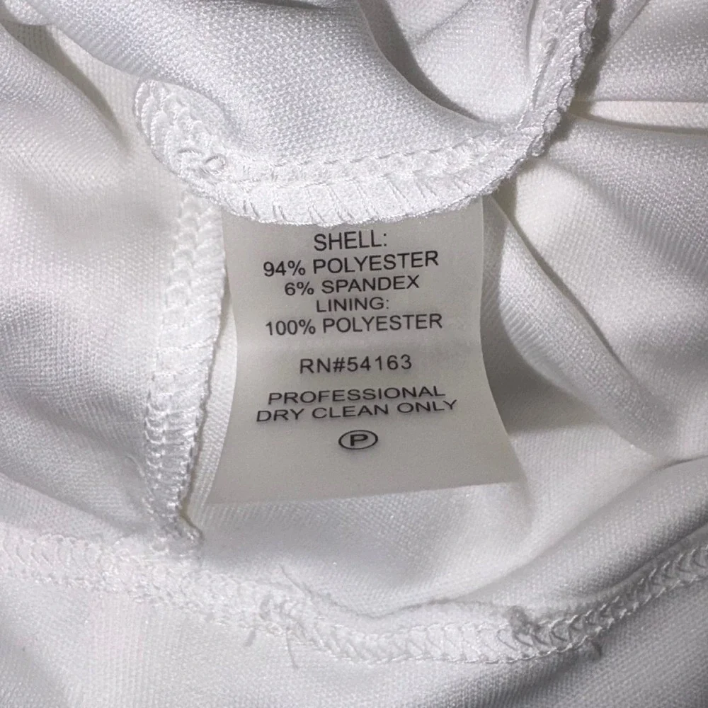 Calvin Klein White Bell Sleeve Sheath Dress‎ Size 6 - Picture 12 of 12